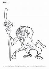 Rafiki Simba Drawingtutorials101 sketch template