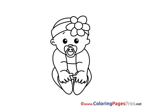 baby  colouring sheet