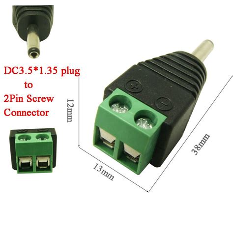 pc  shipping brand  dc plug male mm dc connector dc     pin screw