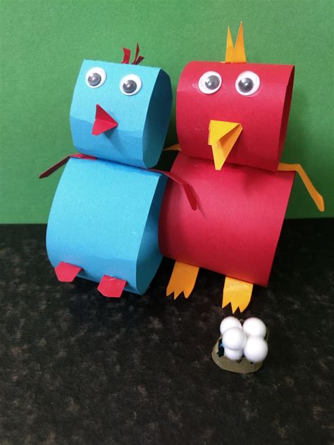 diy colorful construction paper bird craft   year  pictures
