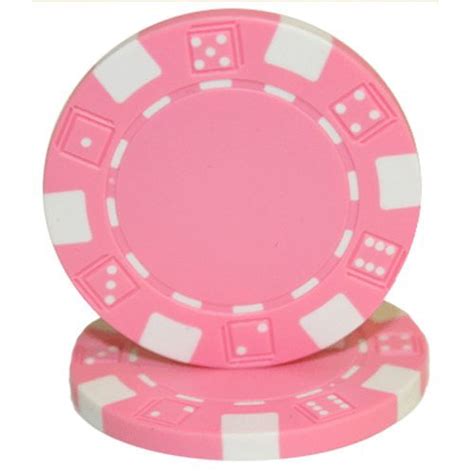 striped dice  blank poker chips pink clay composite  pack