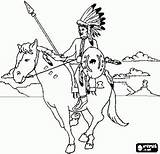 Coloring Pages Native American Indians Indian Cherokee Sheets Americans Horse Printable Book Drawing Tribes Cleveland Adult Hunting Getcolorings Games Color sketch template