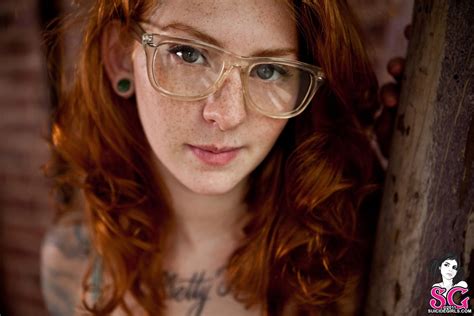 Wallpaper Face Redhead Model Long Hair Women With Glasses