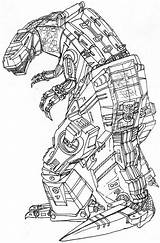 Grimlock Transformers Coloring sketch template