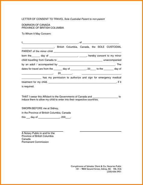template  temporary guardianship letter examples letter template