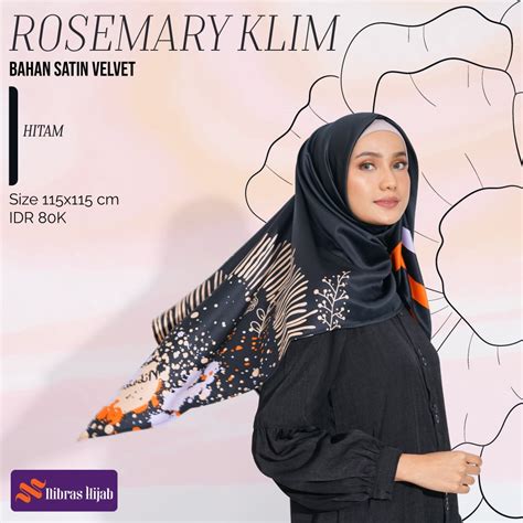 koleksi jilbab nibras segi empat rosemary klim