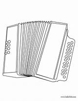 Accordion Coloring Pages Instruments Musical Music Accordian Piano Color Hellokids Instrument Printable Kids Print Worksheets sketch template