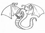 Evil Dragon Coloring Pages Template Sketch sketch template