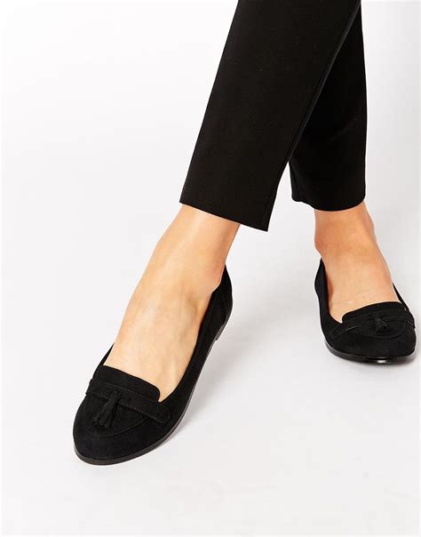 image   asos magician loafers black loafer shoes black slip  shoes shoes heels latest