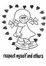 Respect Coloring Pages Getcolorings Color Printable Print sketch template