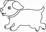 Outline Dog Puppy Coloring Template Pages Drawing Printable Color Dogs Animal Puppies Body Online Wecoloringpage Kids Print Sheets Clipartmag Visit sketch template