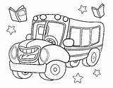 Bus Animated Coloring Coloringcrew sketch template