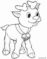Rudolph Coloring Pages Baby Printable Cool2bkids Kids sketch template