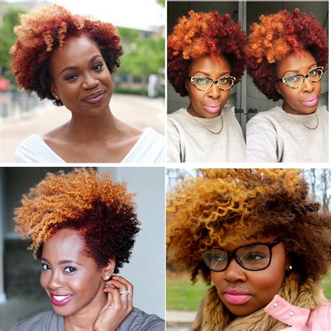 Natural Hair Color Inspo The Red Blonde Combo Toia Barry