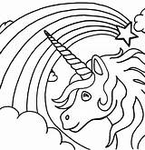 Unicorn Coloring Pages Easy Color Getcolorings Unicorns sketch template