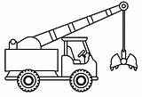 Crane Mewarnai Cranes Coloringpagesfortoddlers Version Ausmalen Excavator Tallennettu Täältä sketch template