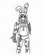 Chica Toy Pages Coloring Bonnie Freddy Printable Foxy Template Body sketch template