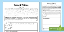 recount examples resource pack ks