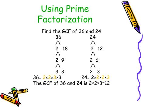 finding  greatest common factor powerpoint
