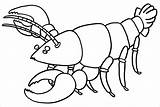 Lobster Coloring Kids Pages Coloringbay sketch template