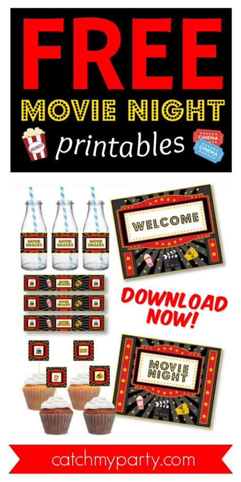 night printables  catch  party