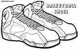 Basketball Shoes Coloring Pages sketch template