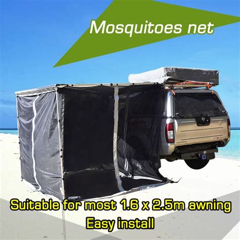 car awning mosquito net mesh tent shade car roof top wd   camping car awnings