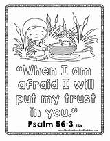 Moses Bible Verse Coloring Baby Basket 56 Psalm Preschool When Am Trust Put Printables Christianpreschoolprintables Afraid Will sketch template