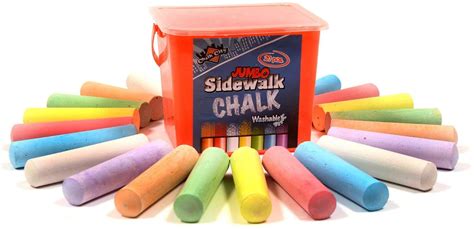 chalk city sidewalk chalk  count   colors jumbo chalk