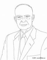 Eisenhower Dwight Hellokids Imprimir Presidentes Línea sketch template