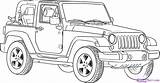 Jeep Wrangler Coloring Pages Draw Drawing Safari Sketch Step Jeeps Car Printable Color Drawings Dragoart Cars Boys Truck Cartoon Colouring sketch template