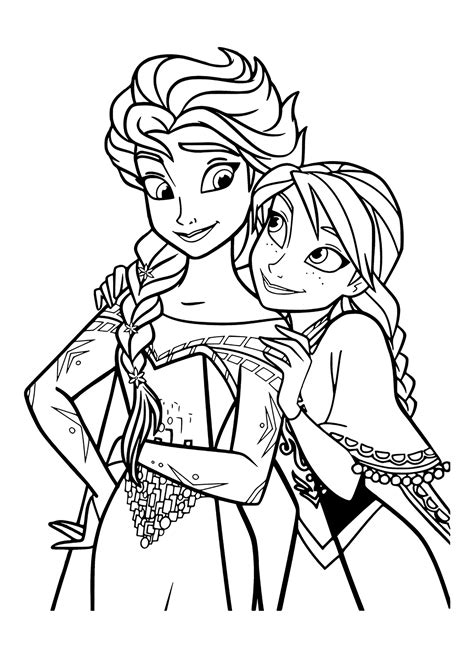 frozen themed coloring pages