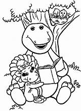 Barney Coloring Pages Kids Printable sketch template