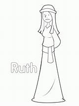 Ruth Coloring Pages Naomi Bible Clip Library Popular sketch template