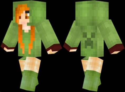 Minecraft Creeper Girl Skin Minecraft Minecraft Skins