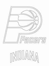 Pacers Logo Indiana Coloring Pages Drawing Printable Nba Getdrawings Sports Categories sketch template