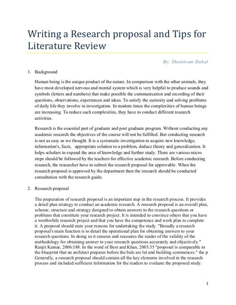 write  literature review   research paper