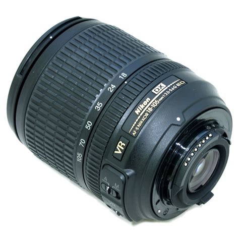 [used] Nikon Af S 18 105mm F 3 5 5 6g Nikkor Ed Dx Vr Lens