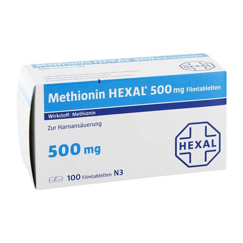 Methionin Hexal 500 Mg Filmtabletten 100 Stk