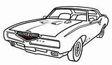 Coloring Muscle Pages Car Classic Ages Perfect sketch template