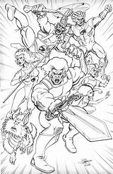 Thundercats Colorear Desenho Pegar Recortar Sheldon Goh Universo sketch template