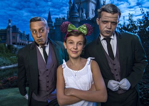 in october 2016 millie brown posed with two grave diggers from the pictures of celebrities at