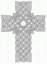 Coloring Cross Celtic Pages Printable Popular sketch template