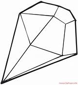 Diamond Coloring Pages Color Colouring Shape Objects Diamonds Sheet Gem Popular sketch template