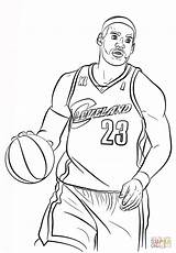 Coloring Lebron James Pages Printable Nba Drawing Games sketch template