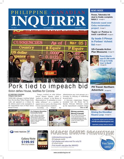 philippine canadian inquirer issue   philippine canadian inquirer