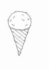 Coloring Cream Ice Icecream Pages Printable Large Edupics sketch template