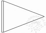 Triangle Flag Banner Template Coloring Birthday Pennant Printable Cumed Happy Templates sketch template