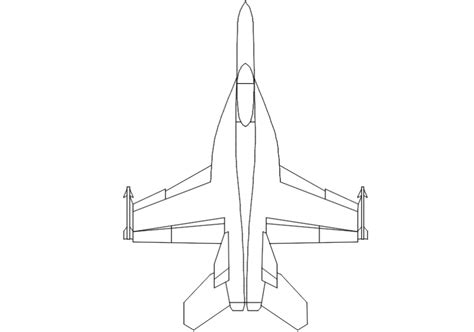 dynamic jet plane top view elevation block drawing details dwg file