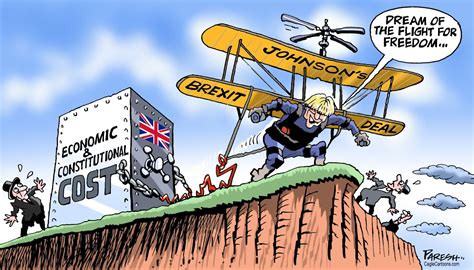 political cartoons boris johnson forced  seek brexit delay